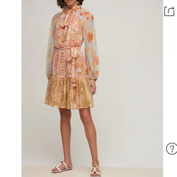 $895 Mixed Swirl Floral Postcard Lantern size 1 - Picture 2 of 6